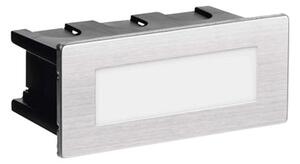 Emos AMAL LED svjetlo za stepenice, ugradbeno, srebrno, 1.5W, 3000K, IP65, 53mm