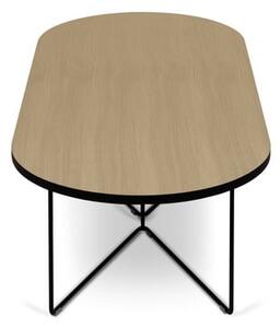Stolić s pločom u dekoru hrasta 136x60 cm - TemaHome Oval