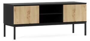 TV stolić LANZZI 120x40 cm, crna/dub artisan