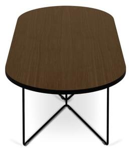 Stolić za kavu s pločom u dekoru oraha 136x60 cm - TemaHome Oval