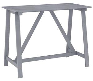VidaXL Vrtni barski stol sivi 140 x 70 x 104 cm masivno bagremovo drvo