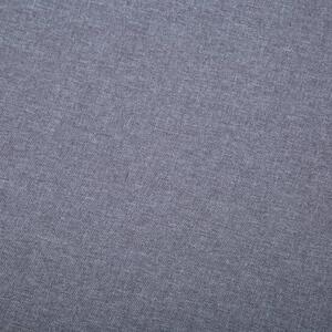Kutna garnitura s presvlakom od tkanine 186x136x79 cm svijetlosiva