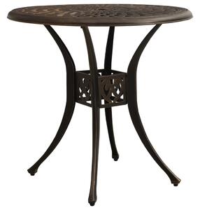VidaXL Vrtni stol brončani 78 x 78 x 72 cm od lijevanog aluminija