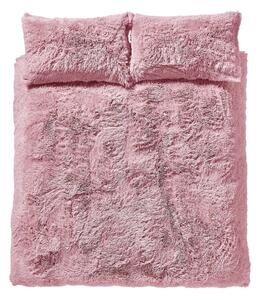Roza podesiva posteljina za bračni krevet 230x220 cm Cuddly Deep Pile - Catherine Lansfield