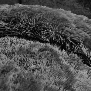 Tamno siva mikro plišana posteljina Catherine Lansfield Cuddly, 200 x 200 cm