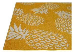 Žuti vanjski tepih Floorita Ananas, 160 x 230 cm