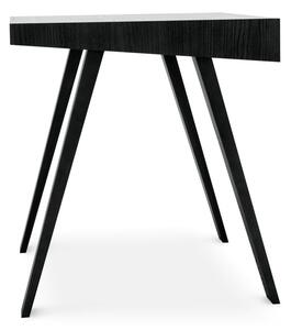Crni radni stol s nogama od jasena EMKO 4.9, 140 x 70 cm