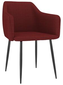 VidaXL Blagovaonske stolice od tkanine 2 kom crvena boja vina