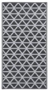 VidaXL Vanjski tepih crni 120 x 180 cm PP