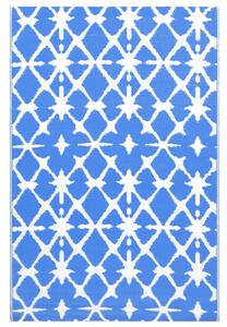 VidaXL Vanjski tepih plavo-bijeli 160 x 230 cm PP