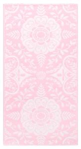VidaXL Vanjski tepih ružičasti 120 x 180 cm PP