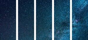 5-dijelna slika prekrasni mliječni put između zvijezda
