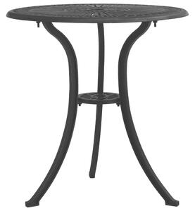 VidaXL Vrtni stol crni 62 x 62 x 65 cm od lijevanog aluminija
