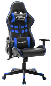 VidaXL Igraća stolica od umjetne kože crno-plava