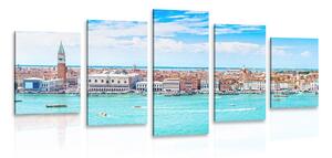 5-dijelna slika pogled na Veneciju