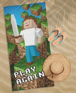 Dječji ručnik za plažu MINECRAFT 100% pamuk Širina: 70 cm | Duljina: 140 cm