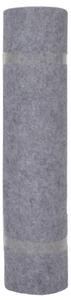 VidaXL Svečani tepih rebrasti 1,2 x 10 m sivi