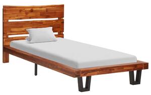 VidaXL Okvir za krevet od masivnog drva bagrema sa živim rubom 90 cm