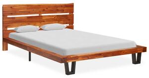 VidaXL Okvir za krevet od masivnog drva bagrema sa živim rubom 120 cm