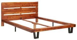 VidaXL Okvir za krevet od masivnog drva bagrema sa živim rubom 120 cm