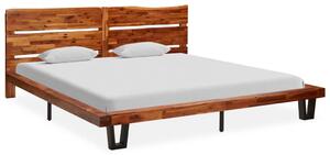 VidaXL Okvir za krevet od masivnog drva bagrema sa živim rubom 200 cm