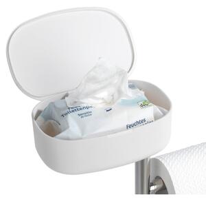 Bijeli/u srebrnoj boji držač za WC papir od nehrđajućeg čelika sa četkom Rivazza – Wenko