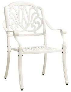 VidaXL Vrtne stolice od lijevanog aluminija 2 kom bijele