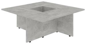 VidaXL Stolić za kavu siva boja betona 79,5 x 79,5 x 30 cm od iverice