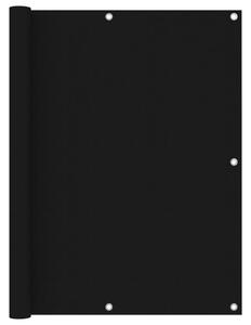 VidaXL Balkonski zastor crni 120 x 600 cm od tkanine Oxford