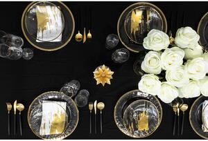 Transparentna zdjela s marginom u zlatnoj boji Premier Housewares Festive