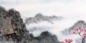 Slika kineski krajolik u magli