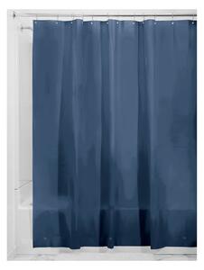 Plava zavjesa za tuš iDesign PEVA, 183 x 183 cm