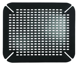 Crna podloga za umivaonik iDesign Contour, 35 x 41 cm