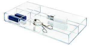 Prozirni organizator za slaganje s pretincima iDesign Clarity, 40,6 x 20,3 cm