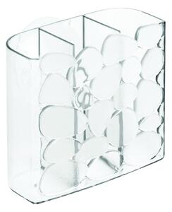 Prozirna šalica za četkice za zube iDesign Pebblz, 11 x 6 cm