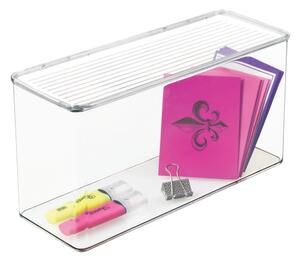 Prozirna kutija za pohranu s poklopcem IDSIGN, 14,5 x 34 cm