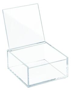 Prozirna kutija za slaganje s poklopcem IDSIGN Clarity, 10 x 10 cm
