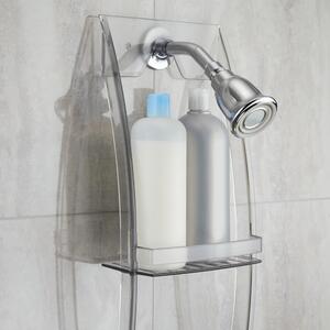 Prozirni držač za kupaonicu iDesign, 23 x 73 cm