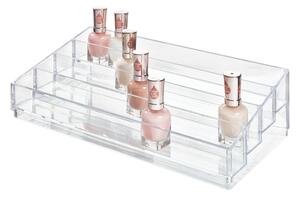Prozirni iDesign Clarity stalak za kozmetiku, 20 x 34 cm