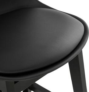 Crna bar stolica Kokoon Turel, sedam visine 79 cm