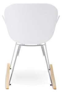 Bijela stolica za ljuljanje Kokoon Knebel