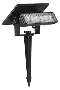 LED Solarna svjetiljka LED/0,9W/3,7V 3000K IP65 crna