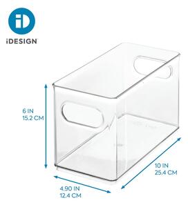 Prozirna kutija za odlaganje iDesign The Home Edit , 25,4 x 12,7 cm