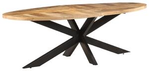VidaXL Blagovaonski stol 240 x 100 x 75 cm od grubog drva manga