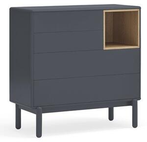 Tamnosiva niska komoda 90x90 cm Corvo - Teulat