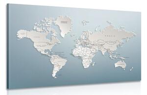 Slika zemljovid svijeta u originalnom dizajnu