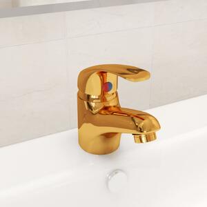 VidaXL Miješalica za umivaonik zlatna 13 x 10 cm