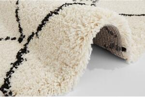 Bež-crni tepih metvice rugs hash, ⌀ 120 cm