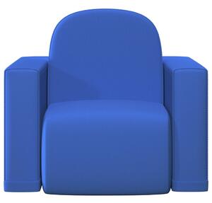 VidaXL 2-u-1 dječja sofa od umjetne kože plava