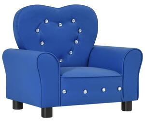 VidaXL Dječja sofa od umjetne kože plava